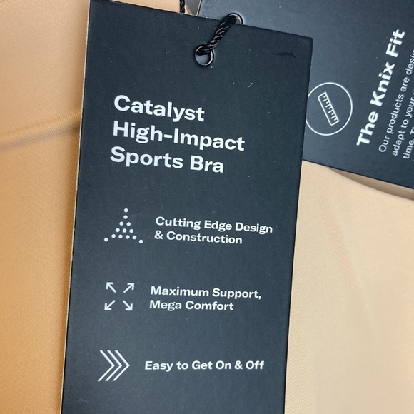 Knix NWT Catalyst Sports Bra Size 5 Warm Sand Wireless Beige Cream Comfort NEW - Picture 12 of 15